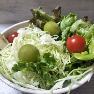 ブドウと野菜のサラダ